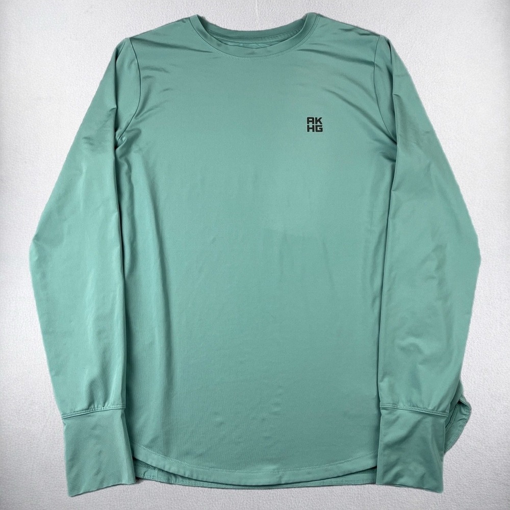 Alaskan Hardgear Duluth Trading Co Shirt Mens Medium Green Long Sleeve UPF 50+